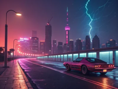 Cyberpunk Drive Interactive Soundscape