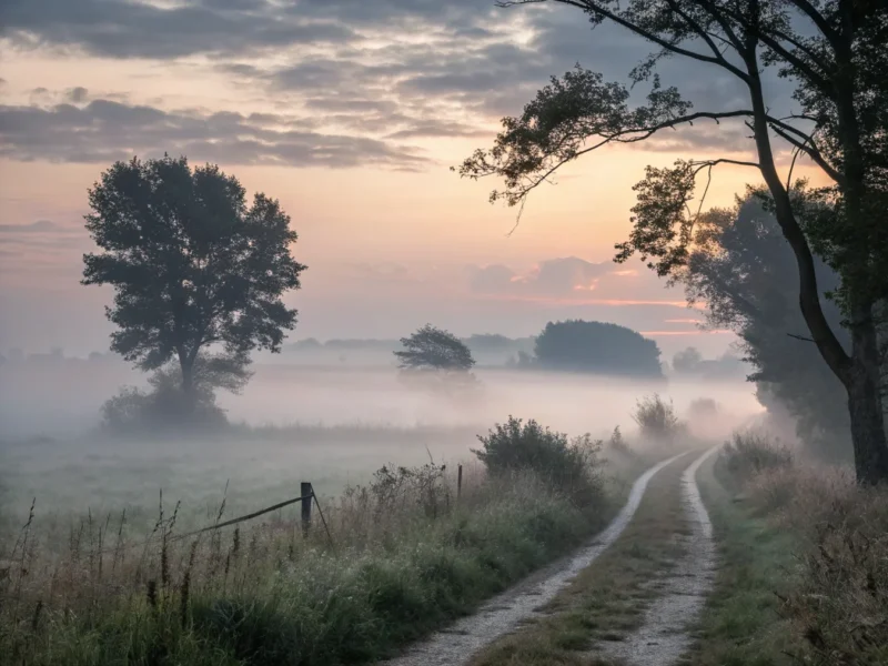 Dawn Through Heavy Fog