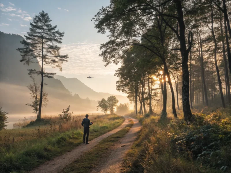 Faint Glow On Horizon + Prompts for AI-Composed Short Film Scores