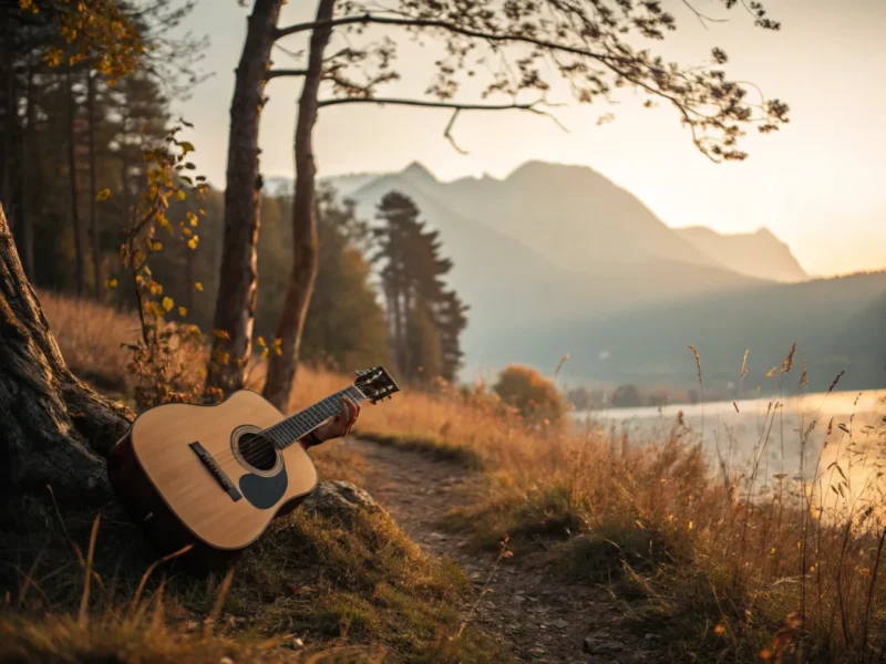 Firelight Between the Pines