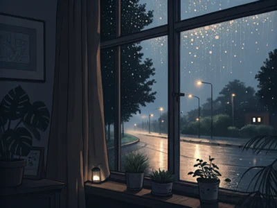 Rain Mirror + Nature & Meditation Sounds Prompt Set